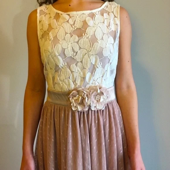 NWT Anthropologie Floral Lace Dress Tulle … - Picture 3 of 7